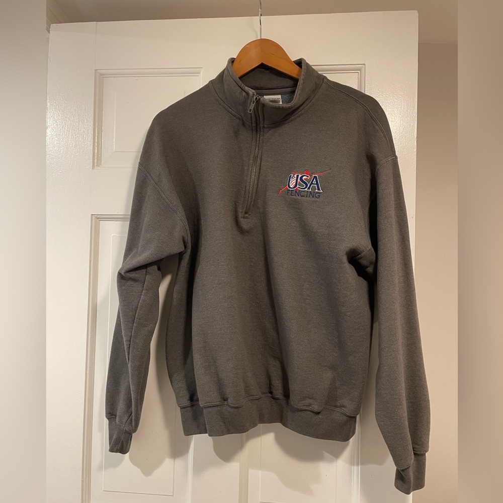 USA Fencing Half Zip Sweatshirt
